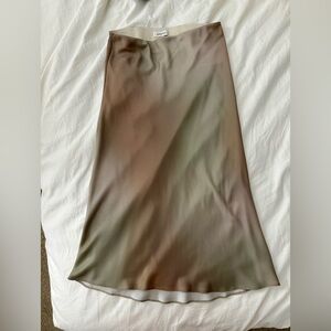 Aritzia Babaton Midi Slip Skirt Birch US6
